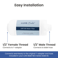 LUXE Bidet 4-in-1 Filtration Water Filter